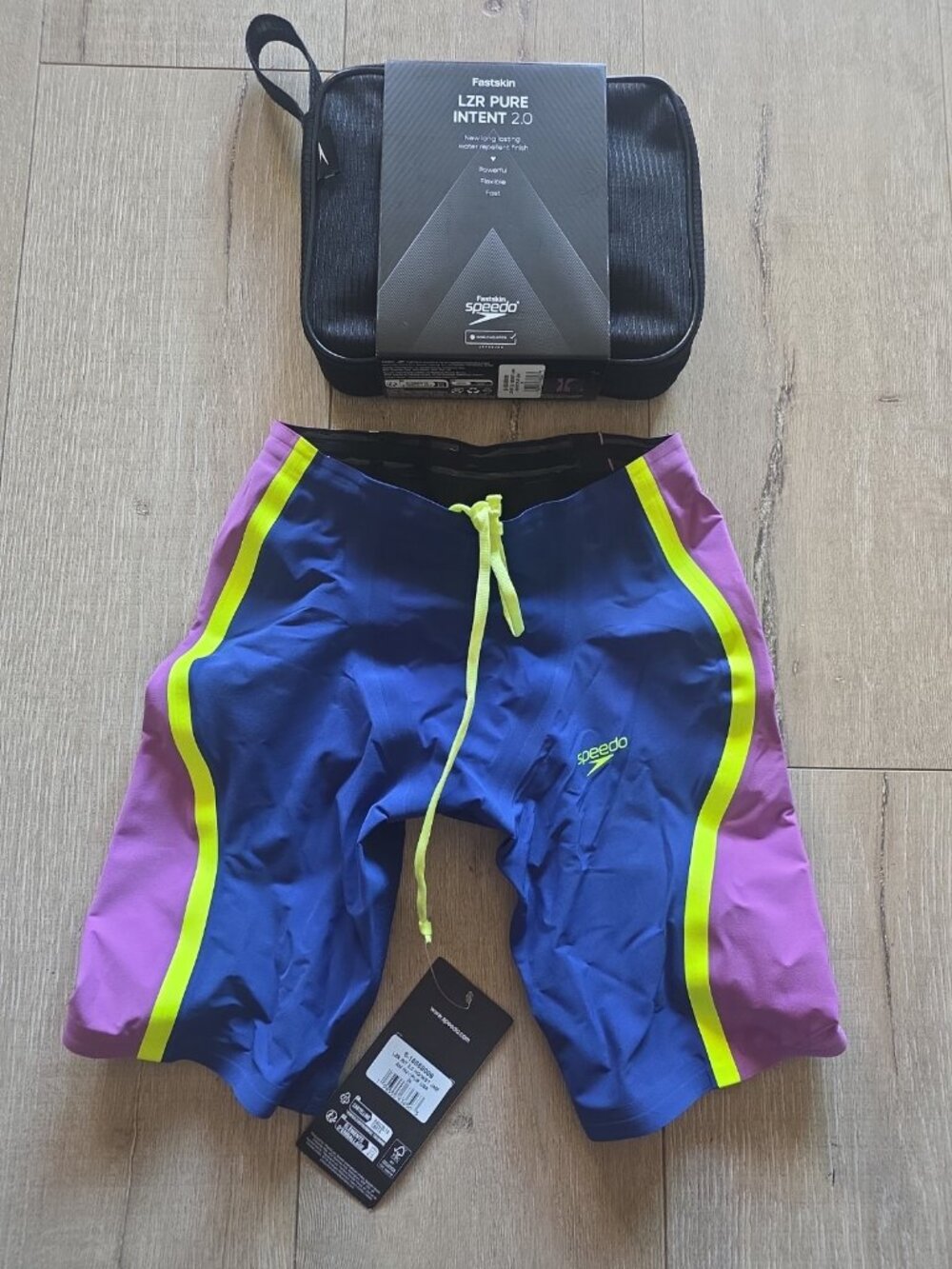 Speedo Men's Fastskin LZR Pure Intent 2.0 Jammer Navy/Purple Brand new  Size 20